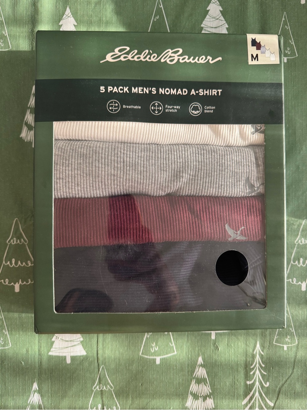 Eddie Bauer Men's Nomad 5 Pack Ribbed Tank Undershirts Cotton Blend Medium Multi - Picture 4 of 16